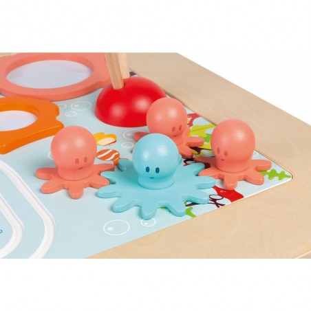 Table d'activité bébé évolutive avec tableau magnétique réglable en hauteur