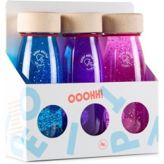 Pack magique de 3 bouteilles sensorielles float - Petit Boum