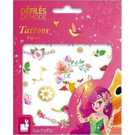 Set de tatouages lavables pour enfant Janod Fées