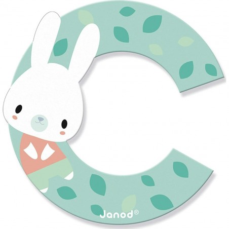 Lettre en bois C - Collection Pure Janod