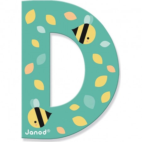 Lettre en bois D - Collection Pure Janod