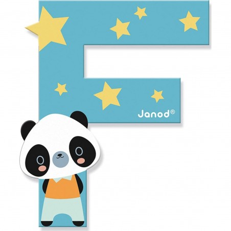 Lettre en bois F - Collection Pure Janod