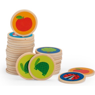 Mémo jardin en bois Les Popipop - Moulin Roty