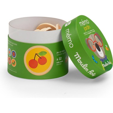 Mémo jardin en bois Les Popipop - Moulin Roty