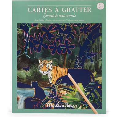 Cartes à gratter - Tout autour du monde - Loisirs créatifs - Moulin Roty