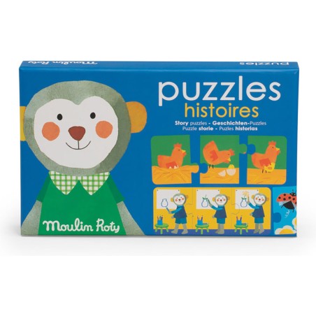 Puzzles douces histoires Les Popipop - Moulin Roty