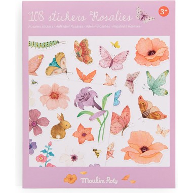 Pochettes de 108 Autocollants Les Rosalies - Moulin Roty