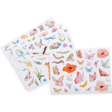 Pochette de 108 stickers Les Rosalies - Moulin Roty