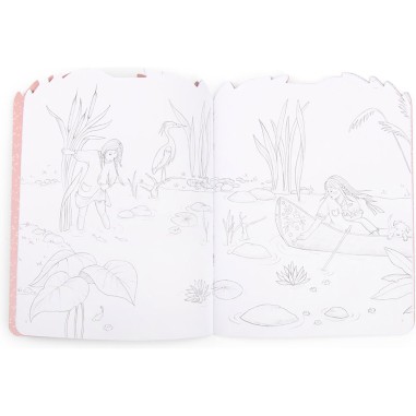 Cahier de coloriage et stickers Les Rosalies - Moulin Roty