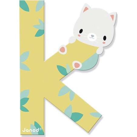 Lettre en bois K - Collection Pure Janod