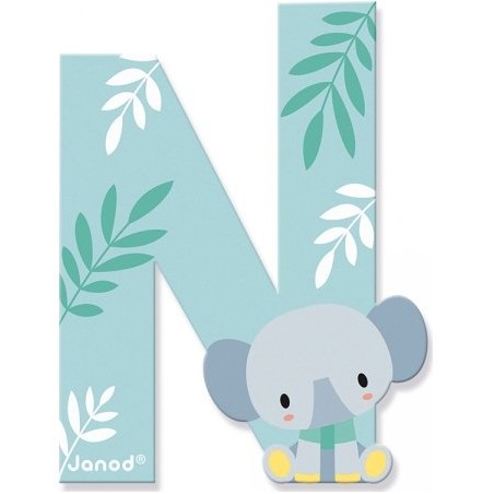 Lettre en bois N - Collection Pure Janod
