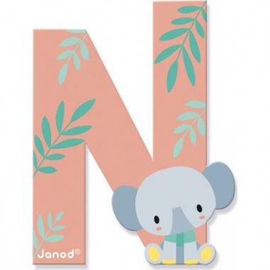 Lettre en bois N - Collection Pure Janod