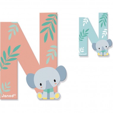 Lettre en bois N - Collection Pure Janod