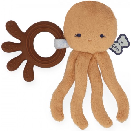 Anneau de dentition silicone pour bébé - Peluche thème poulpe - Kaloo