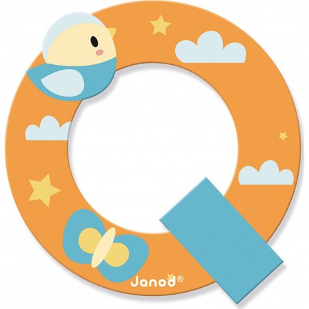 Lettre en bois Q - Collection Pure Janod