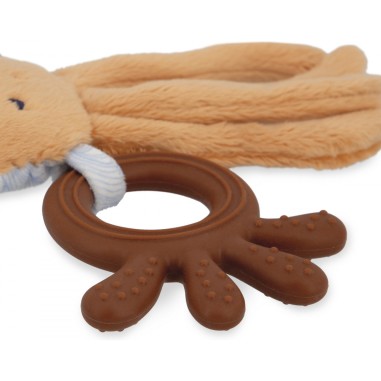 Anneau de dentition silicone pour bébé - Peluche thème poulpe - Kaloo