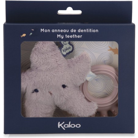 Anneau de dentition silicone pour bébé - Peluche étoile de mer - Kaloo