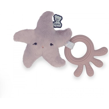 Anneau de dentition silicone pour bébé - Peluche étoile de mer - Kaloo
