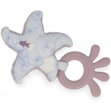 Anneau de dentition silicone pour bébé - Peluche étoile de mer - Kaloo
