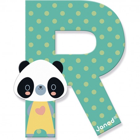 Lettre en bois R - Collection Pure Janod