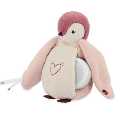 Peluche veilleuse manchot rose Complices - Kaloo