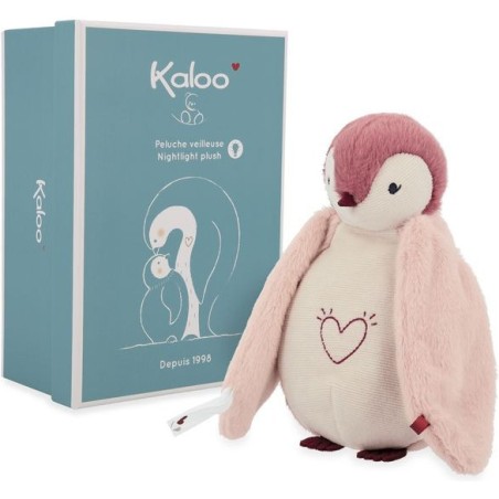 Peluche veilleuse manchot rose Complices - Kaloo