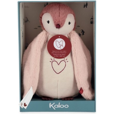 Peluche veilleuse manchot rose Complices - Kaloo
