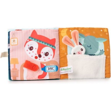 Joe et son doudou livre d'activité - Livre d'éveil en tissu - Lilliputiens