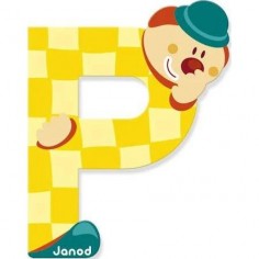 Lettre Bois Clown P 2