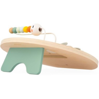 Panneau activités en bois bébé 12 mois, jouet éveil motricité - Janod