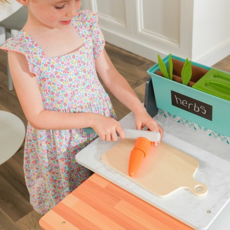 Cuisine enfant en bois KidKraft Garden Gourmet - Cuisine avec sons et lumières