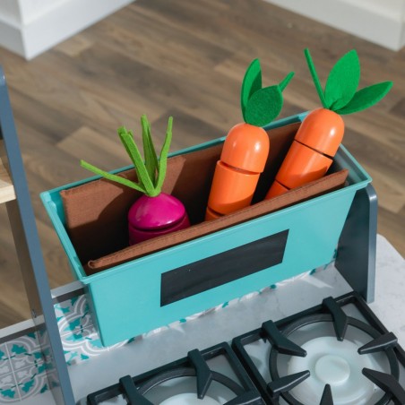 Cuisine enfant en bois KidKraft Garden Gourmet - Cuisine avec sons et lumières