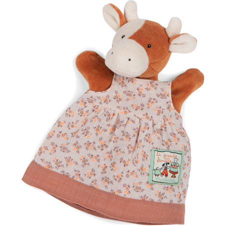Marionnette Charlotte la vache La Grande Famille - Moulin Roty