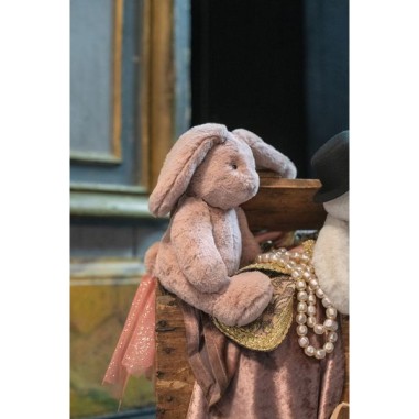 Peluche Lapin rose Arthur et Louison - Moulin Roty