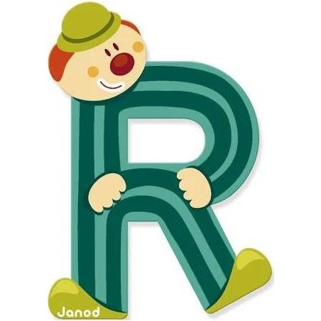 Lettre Bois Clown R