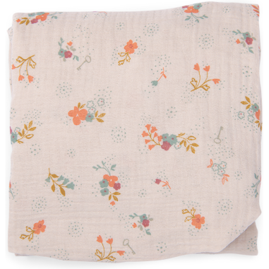 Drap housse fleurs lit bébé 70 x 140 cm La petite école de danse - Moulin Roty