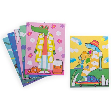 Cartes fantastiques Les Loufoques - Loisir créatif - Moulin Roty