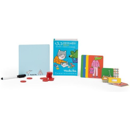 Jeu 1, 2, 3 Dessinez Les Loufoques - Moulin Roty
