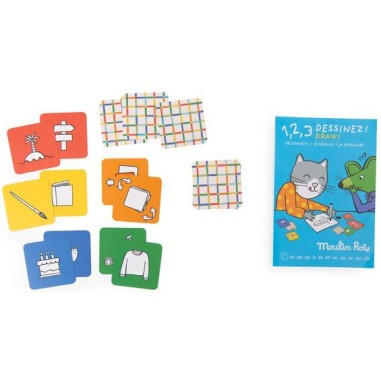 Jeu 1, 2, 3 Dessinez Les Loufoques - Moulin Roty