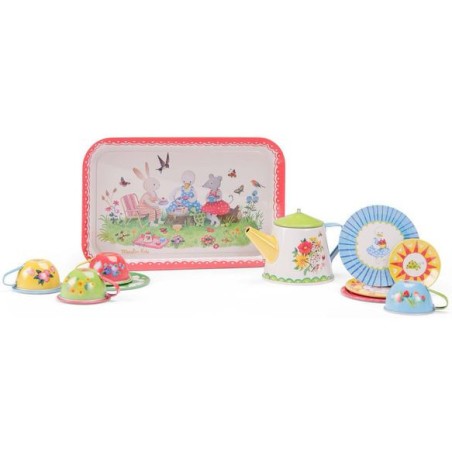 Valise dinette thé métal La Grande Famille - Moulin Roty