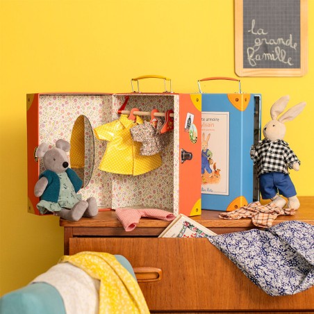 Valise La petite armoire Sylvain La Grande Famille - Moulin Roty