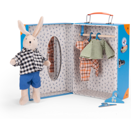 Valise La petite armoire Sylvain La Grande Famille - Moulin Roty