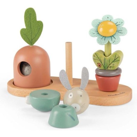 Empilable multi-activités Trois petits lapins - Moulin Roty