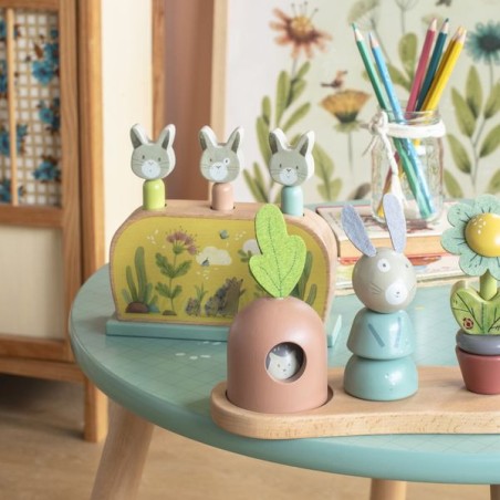 Empilable multi-activités Trois petits lapins - Moulin Roty