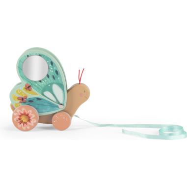 Papillon à tirer Trois petits lapins - Jouet en bois - Moulin Roty