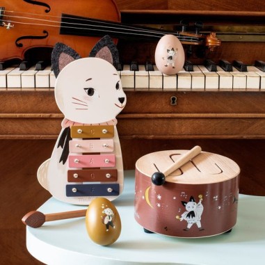 Tambour en bois Après la pluie - Moulin Roty