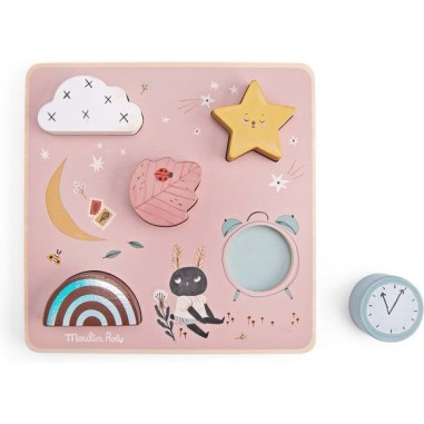 Puzzle sensoriel Après la pluie - Jouet en bois - Moulin Roty