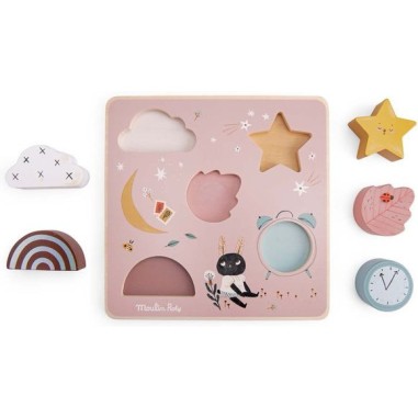 Puzzle sensoriel Après la pluie - Jouet en bois - Moulin Roty