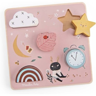 Puzzle sensoriel Après la pluie - Jouet en bois - Moulin Roty