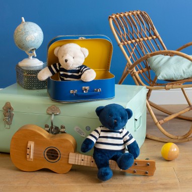 Ours crème - 30 cm Saint James x Les p'tits doudous de l'hôpital - Moulin Roty